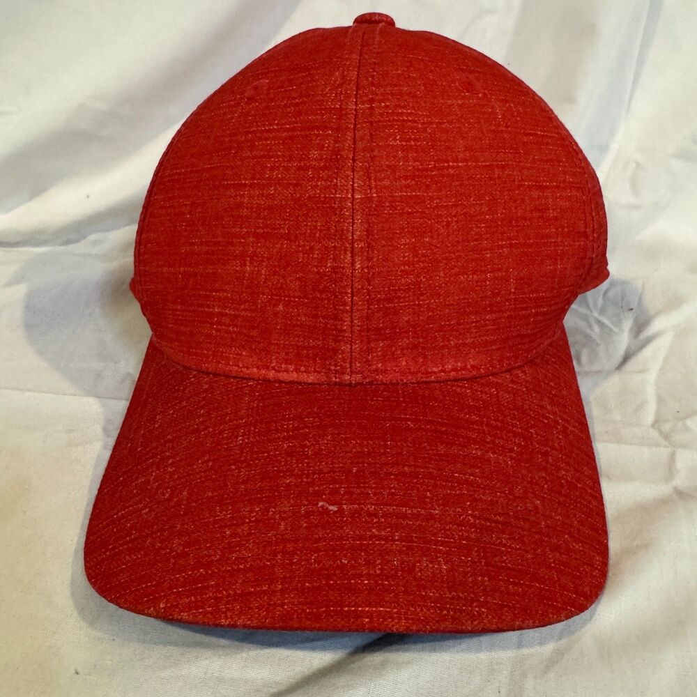 Adidas Golf Hat AE6145 Climacool Flexfit Cap Red Chino Print Textured Mens L/XL